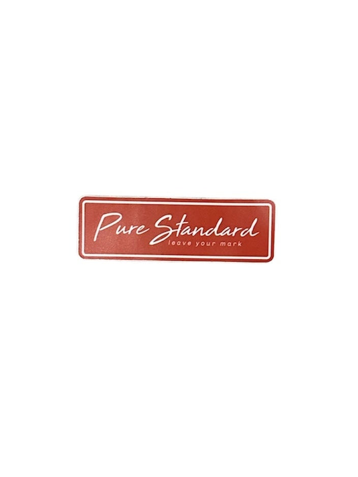 Pure Red Script Sticker