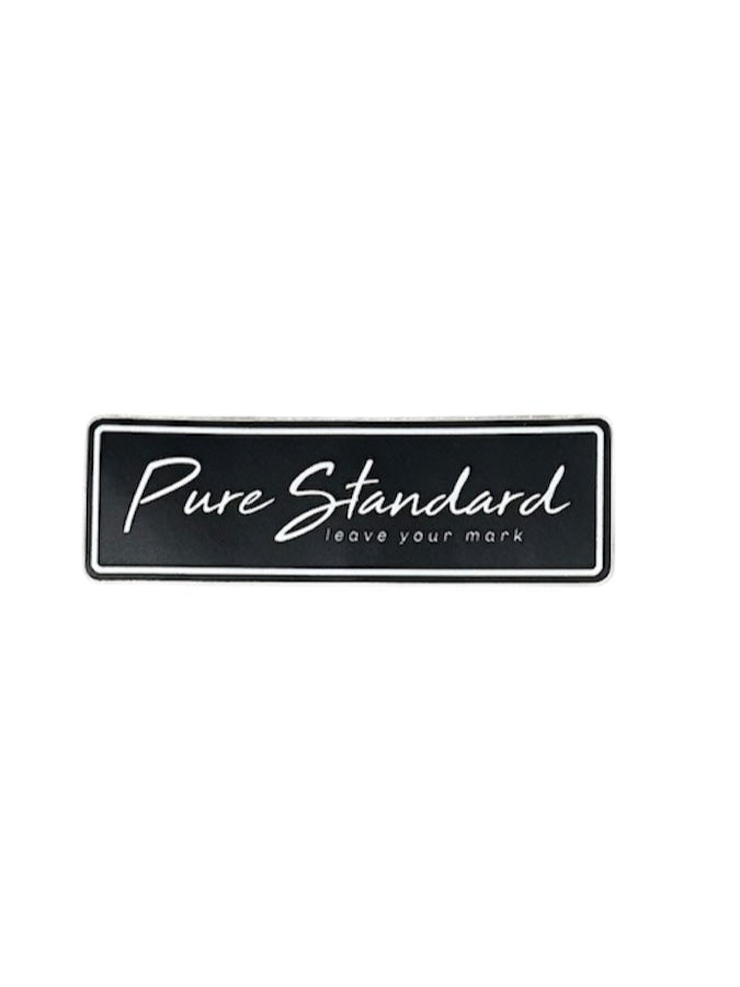 Pure Black PSB Script Sticker